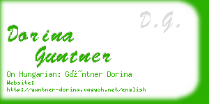 dorina guntner business card